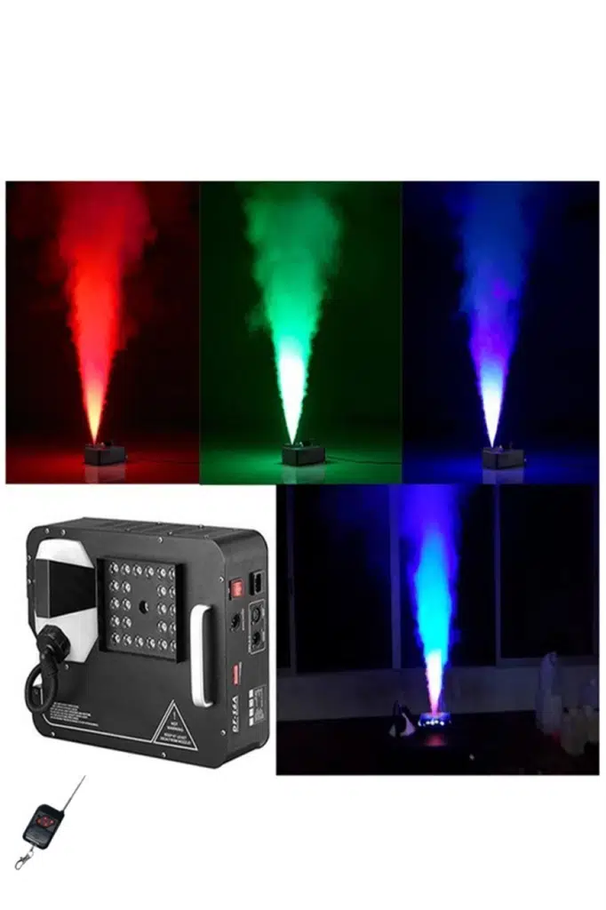Quenlite Volcano-2500LK DMX Sis Makinası 2500 Watt LED Işıklı Uzaktan Kumandalı (5 Litre Likitli) Quenlite Volcano-2500LK DMX Sis Makinası 2500 Watt LED Işıklı Uzaktan Kumandalı (5 Litre Likitli)