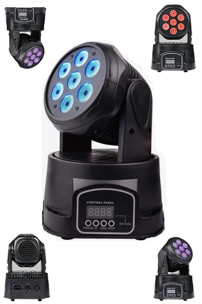 Quenlite Wash-107 DMX Moving Head Robot Sahne Işık Sistemi 7x10W RGBW Quenlite Wash-107 DMX Moving Head Robot Sahne Işık Sistemi 7x10W RGBW