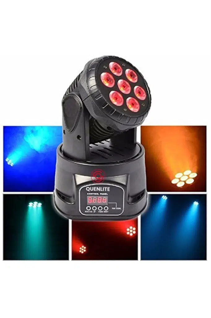 Quenlite Wash-107 DMX Moving Head Robot Sahne Işık Sistemi 7x10W RGBW Quenlite Wash-107 DMX Moving Head Robot Sahne Işık Sistemi 7x10W RGBW