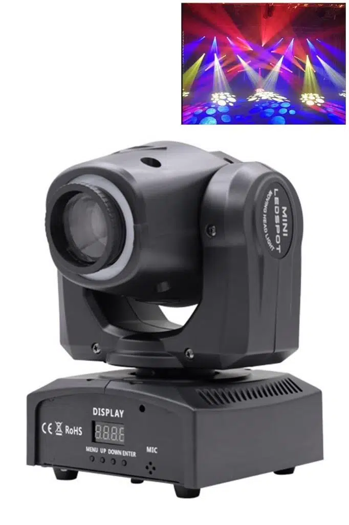 Quenlite Wash-307 Moving Head Robot Sahne Işık 30W LED GOBOLAR İLE