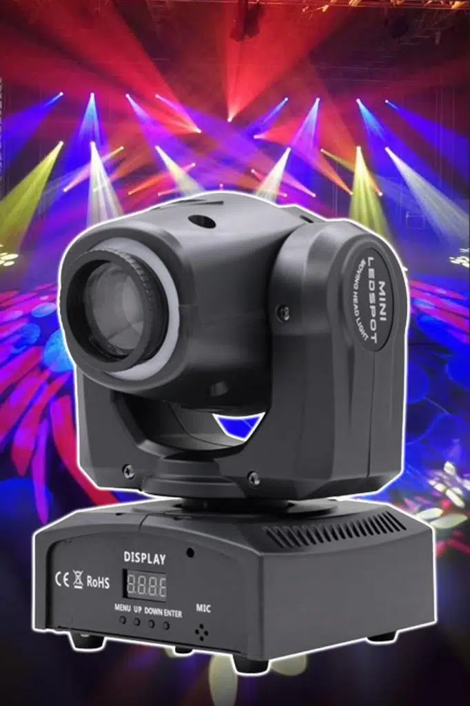 Quenlite Wash-307 Moving Head Robot Sahne Işık 30W LED GOBOLAR İLE