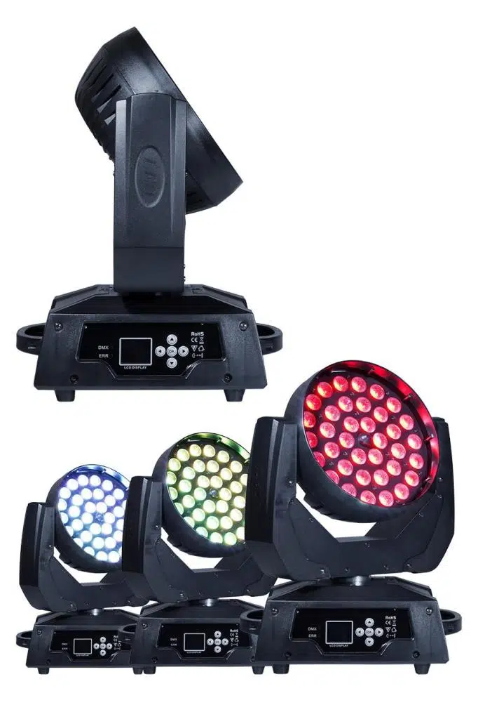 Quenlite ZL-1036 Zoom Wash 36x10W Moving Head Boyama Sahne Işık 16 Kanal DMX Kontrol Quenlite ZL-1036 Zoom Wash 36x10W Moving Head Boyama Sahne Işık 16 Kanal DMX Kontrol