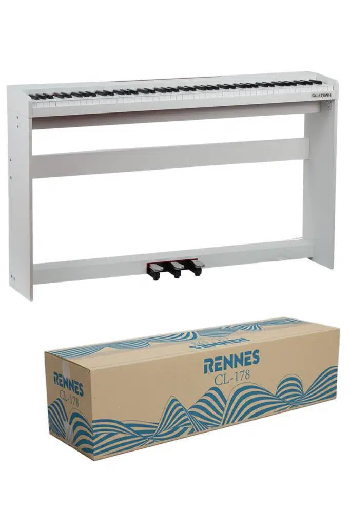 Rennes CL-178WH Tuş Hassasiyetli 88 Tuş Dijital Piyano Beyaz Rennes CL-178WH Tuş Hassasiyetli 88 Tuş Dijital Piyano Beyaz