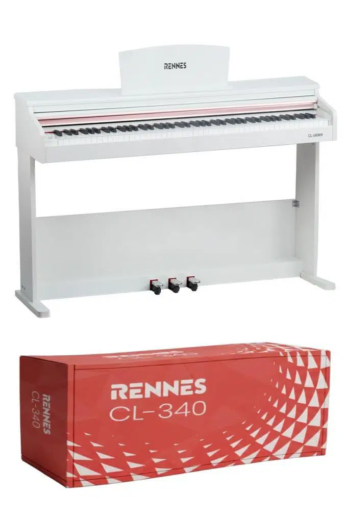 Rennes CL-340WH Tuş Hassasiyetli 88 Tuş Dijital Piyano Profesyonel Beyaz Rennes CL-340WH Tuş Hassasiyetli 88 Tuş Dijital Piyano Profesyonel Beyaz