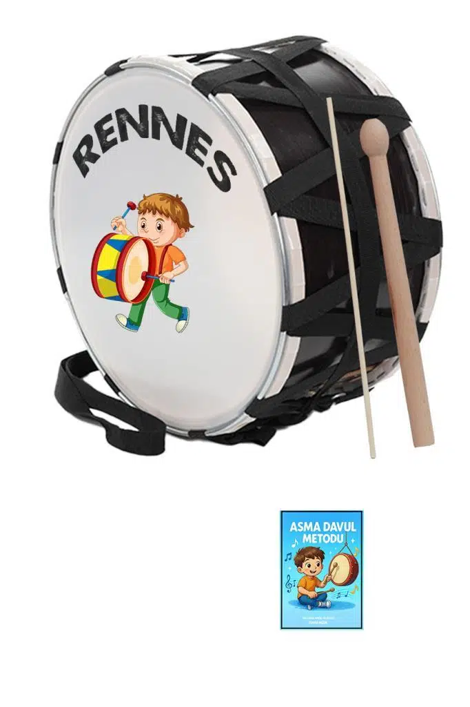 Rennes DVL-30BRW Örf Aletleri Özel Tasarım Çocuk Davulu 30 cm