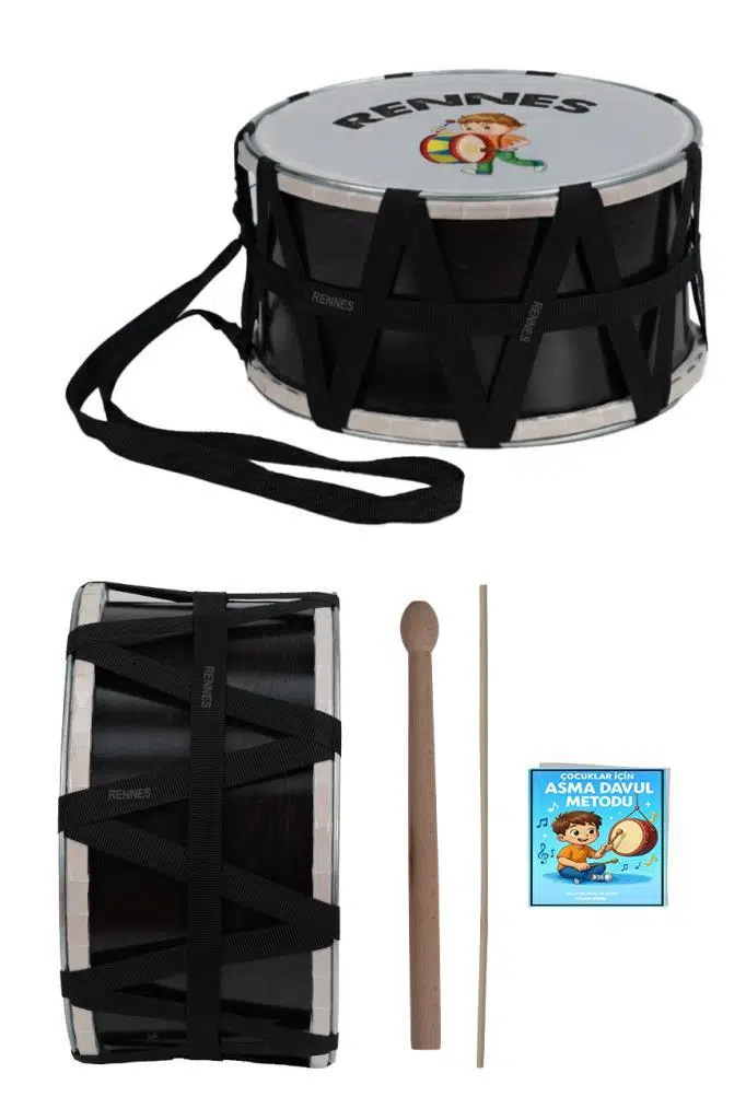 Rennes DVL-30BRW Örf Aletleri Özel Tasarım Çocuk Davulu 30 cm