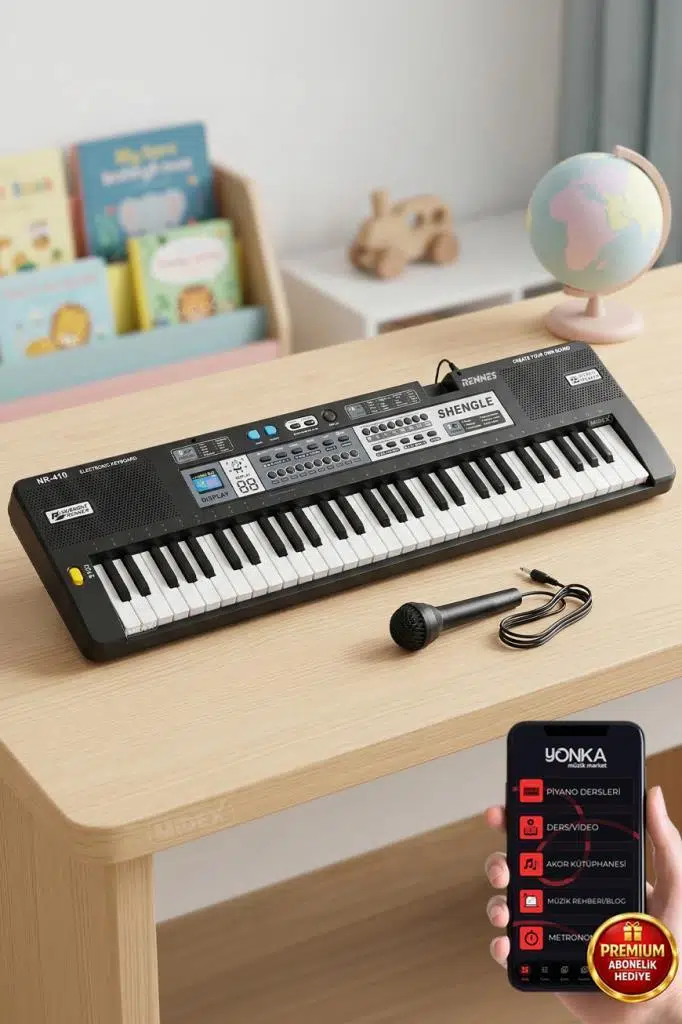 Rennes NR-410 Çocuklar İçin 61 Tuşlu Org Pilli ve Mikrofonlu Eğitici Org (3-12 Yaş) Rennes NR-410 Çocuklar İçin 61 Tuşlu Org Pilli ve Mikrofonlu Eğitici Org (3-12 Yaş)