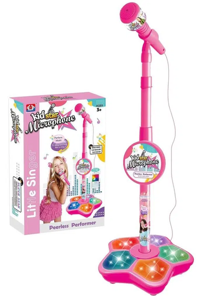 Rennes RG-12Pink Çocuklar İçin Mikrofon Eğitici Oyuncak Pembe Rennes RG-12Pink Çocuklar İçin Mikrofon Eğitici Oyuncak Pembe