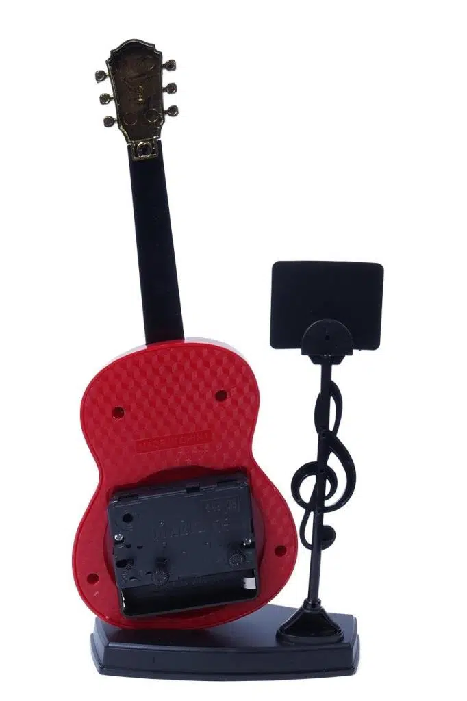 Rennes RGV-B42YN Gitar Görünümlü Dekoratif Masa Saati (22x13cm) Rennes RGV-B42YN Gitar Görünümlü Dekoratif Masa Saati (22x13cm)