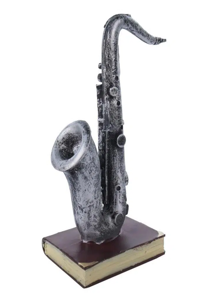 Rennes RGV-S50 Silver Saksafon Figürlü Dekoratif Biblo Oda Süsü Masa Süsü Rennes RGV-S50 Silver Saksafon Figürlü Dekoratif Biblo Oda Süsü Masa Süsü