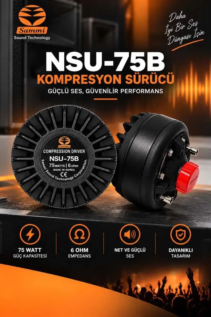 SAMMİ NSU-75 Cami Ünit Ezan Hoparlörü 75 Watt 16 Ohm