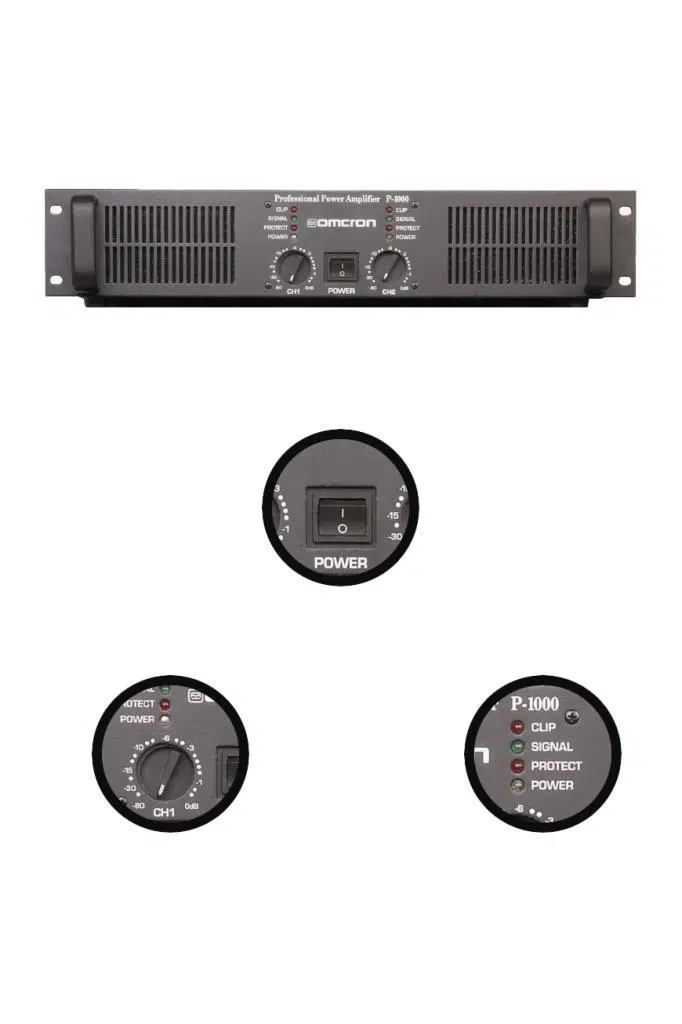 Startech Omcron P-1000 2x500W Çift Çıkışlı Stereo Power Anfi Güç Anfisi Startech Omcron P-1000 2x500W Çift Çıkışlı Stereo Power Anfi Güç Anfisi