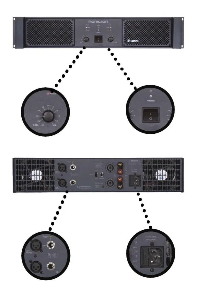 Startech Omcron P-2000 2x1000W Çift Çıkışlı Stereo Power Anfi Güç Anfisi Startech Omcron P-2000 2x1000W Çift Çıkışlı Stereo Power Anfi Güç Anfisi