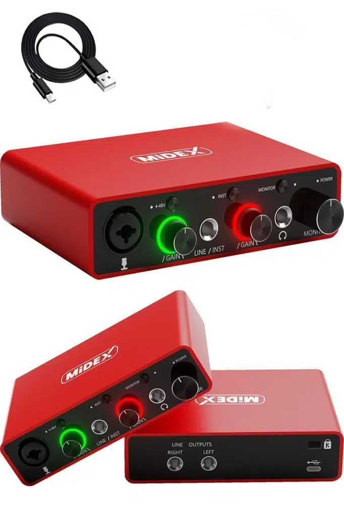 Stüdyo Ekipmanları Exclusive Paket-2 CX2 Mikrofon GLX-700RD Ses Kartı Stüdyo Kayıt Seti