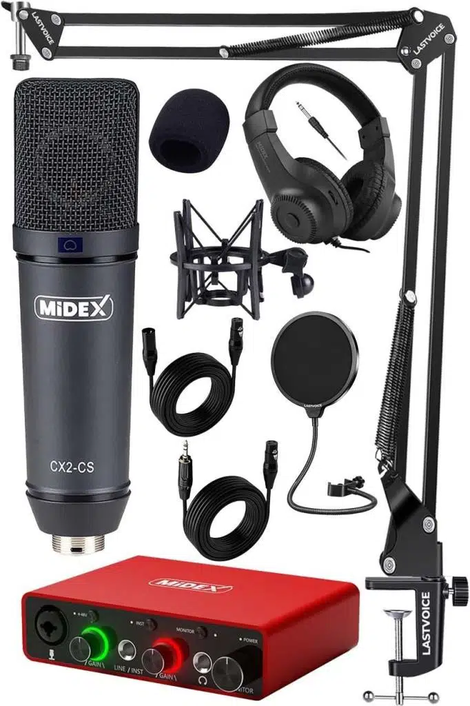 Stüdyo Ekipmanları Exclusive Paket-2 CX2 Mikrofon GLX-700RD Ses Kartı Stüdyo Kayıt Seti Stüdyo Ekipmanları Exclusive Paket-2 CX2 Mikrofon GLX-700RD Ses Kartı Stüdyo Kayıt Seti