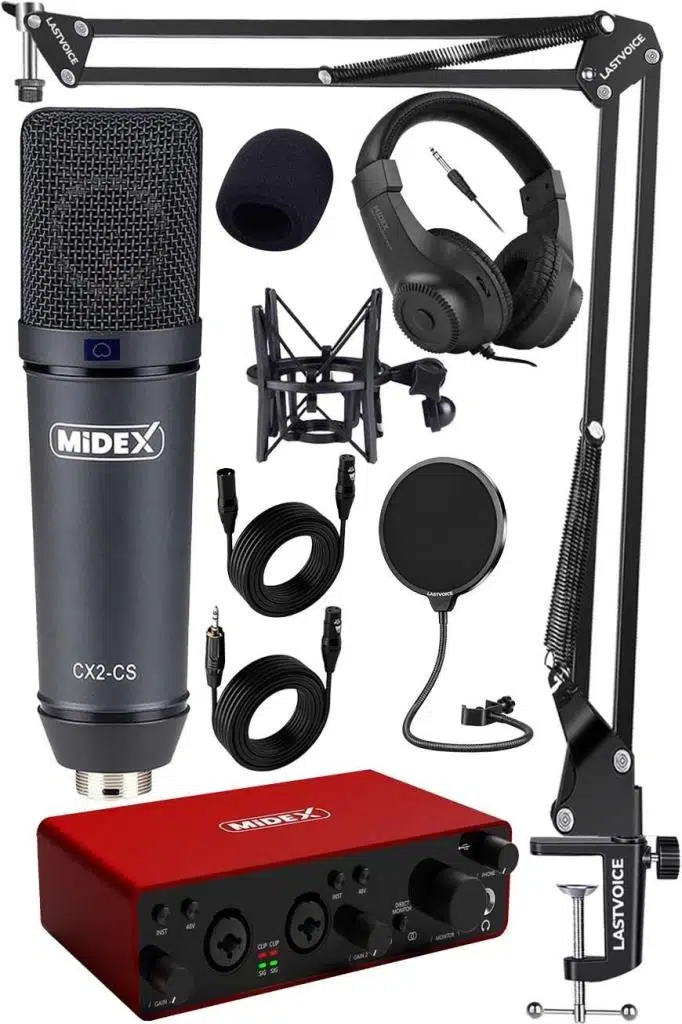 Stüdyo Ekipmanları Exclusive Paket-4 CX2 Mikrofon GLX-800 Ses Kartı Stüdyo Kayıt Seti Stüdyo Ekipmanları Exclusive Paket-4 CX2 Mikrofon GLX-800 Ses Kartı Stüdyo Kayıt Seti