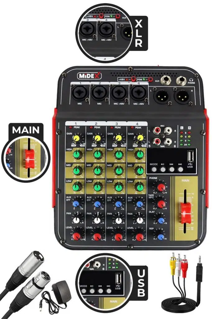 Stüdyo Ekipmanları Midi Live Paket-2 Ses Kartlı Mikser Midi Klavye MX-2020 Mikrofon Kulaklık Stüdyo Ekipmanları Midi Live Paket-2 Ses Kartlı Mikser Midi Klavye MX-2020 Mikrofon Kulaklık