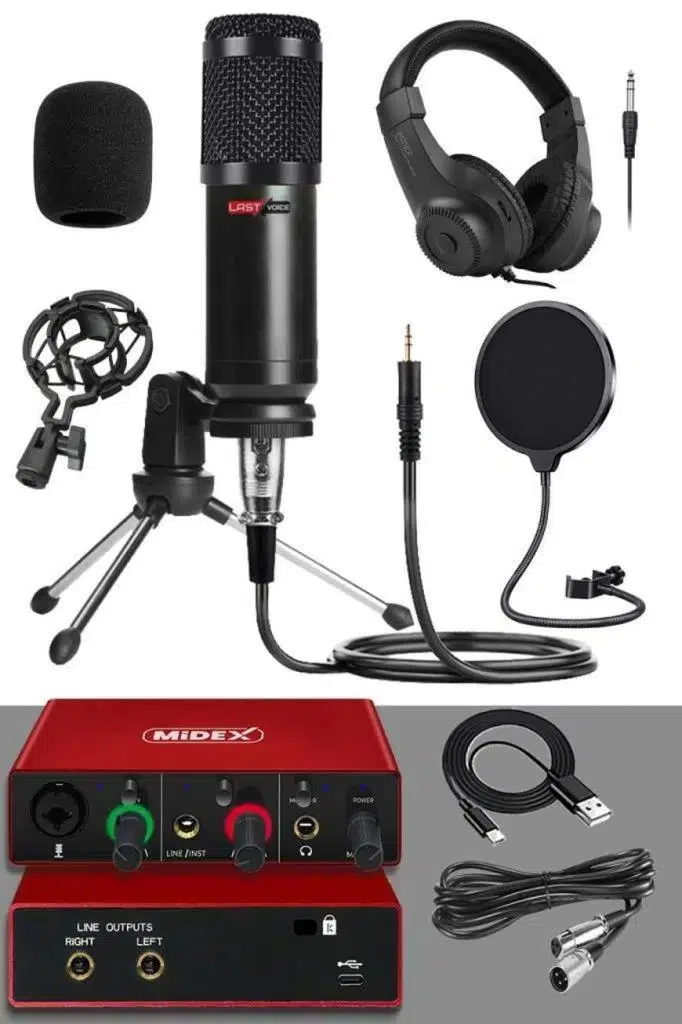 Stüdyo Ekipmanları Style Paket-1 BM800 Mikrofon Ses Kartı Stüdyo Kayıt Seti Stüdyo Ekipmanları Style Paket-1 BM800 Mikrofon Ses Kartı Stüdyo Kayıt Seti