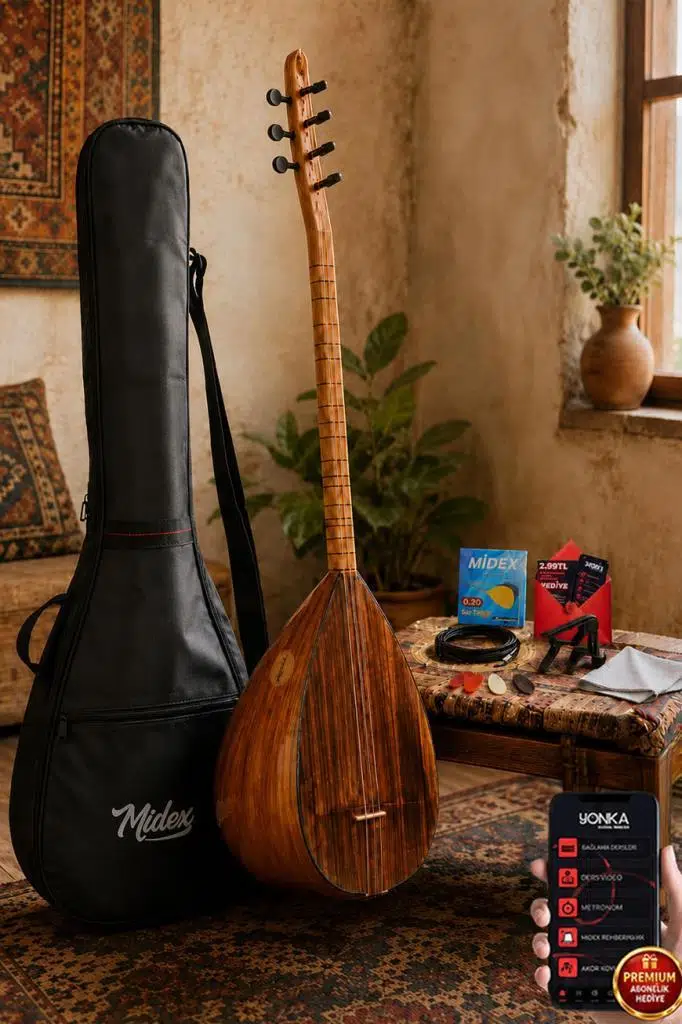 Yonka B-141K Kısa Sap Karaağaç Gövde Kaliteli Gürgen Sap Saz Bağlama Seti Yonka B-141K Kısa Sap Karaağaç Gövde Kaliteli Gürgen Sap Saz Bağlama Seti