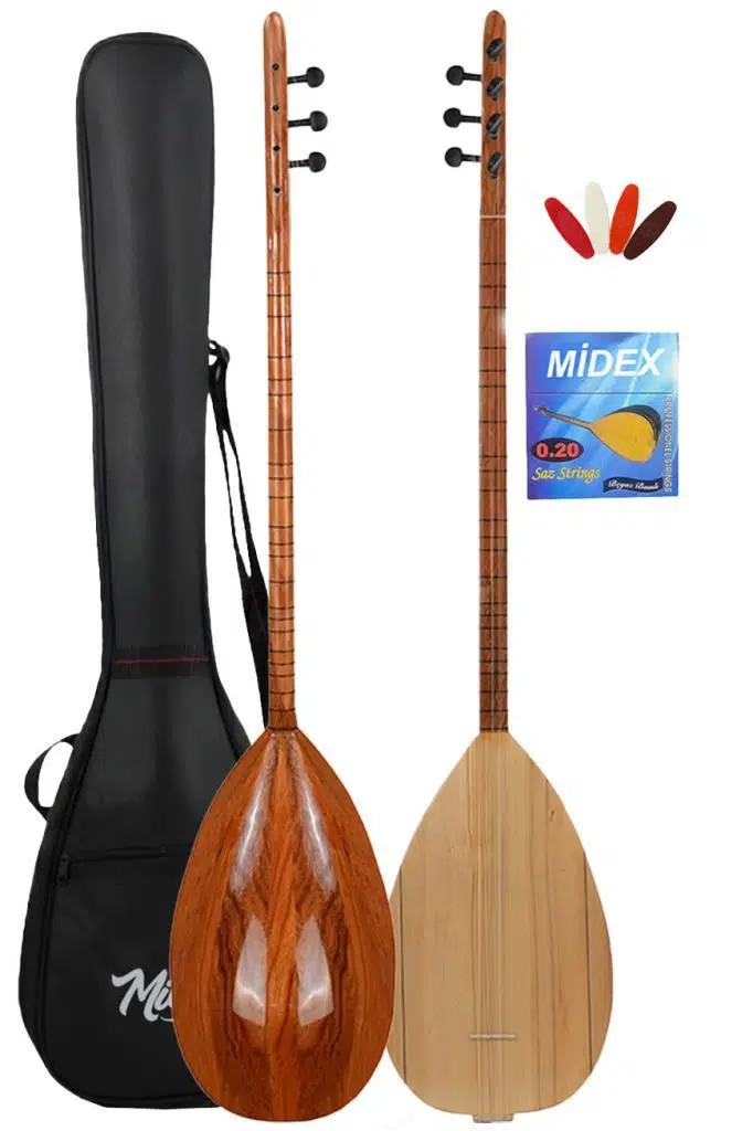 Yonka B-141U Uzun Sap Karaağaç Gövde Kaliteli Gürgen Sap Saz Bağlama Seti