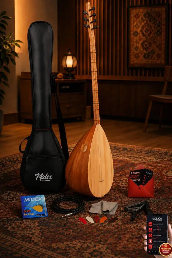 Yonka B-142U Uzun Sap Çınar Ağacı Gövde Kaliteli Gürgen Sap Saz Bağlama Seti Yonka B-142U Uzun Sap Çınar Ağacı Gövde Kaliteli Gürgen Sap Saz Bağlama Seti