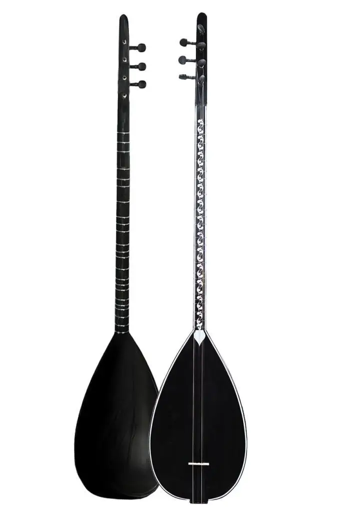Yonka B-145U Uzun Sap Ceviz Ağacı Siyah İnci Kaliteli Gürgen Sap Saz Bağlama Seti