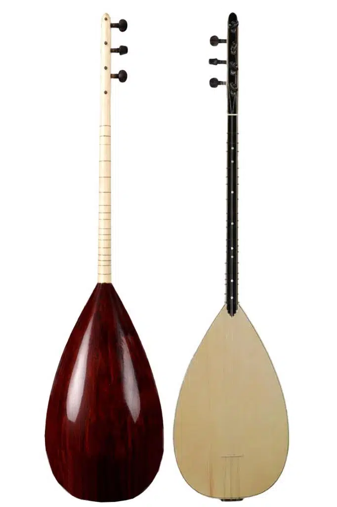 Yonka B-341K-AMP Amfili Kısa Sap Ardıç Ağacı Profesyonel Saz Bağlama Seti
